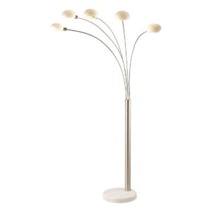 Globo Classic style vloerlamp – E14 (kleine fitting) – Nikkel