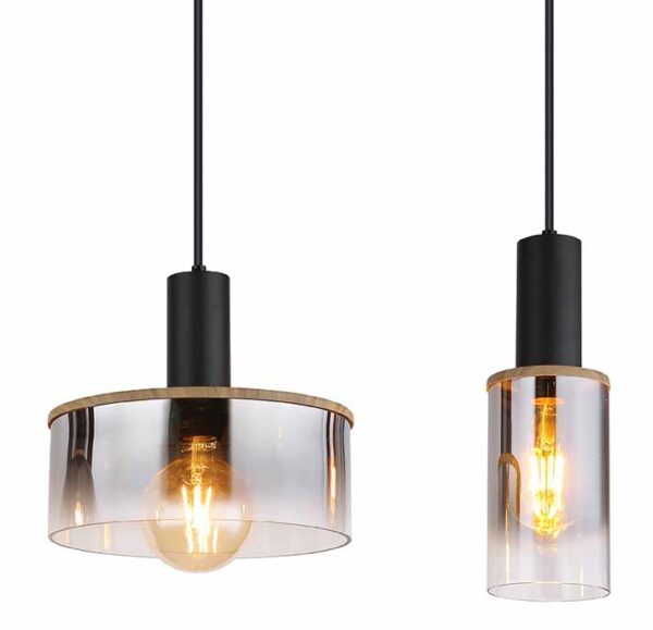 Globo Classis hanglamp – E27 (grote fitting) – Zwart - Image 3