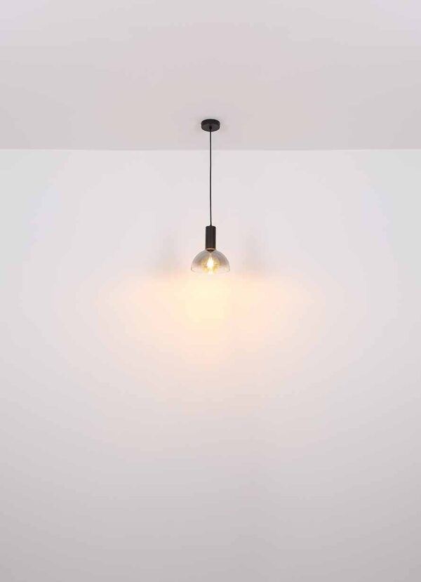 Globo Classis hanglamp – E27 (grote fitting) – Zwart - Image 5