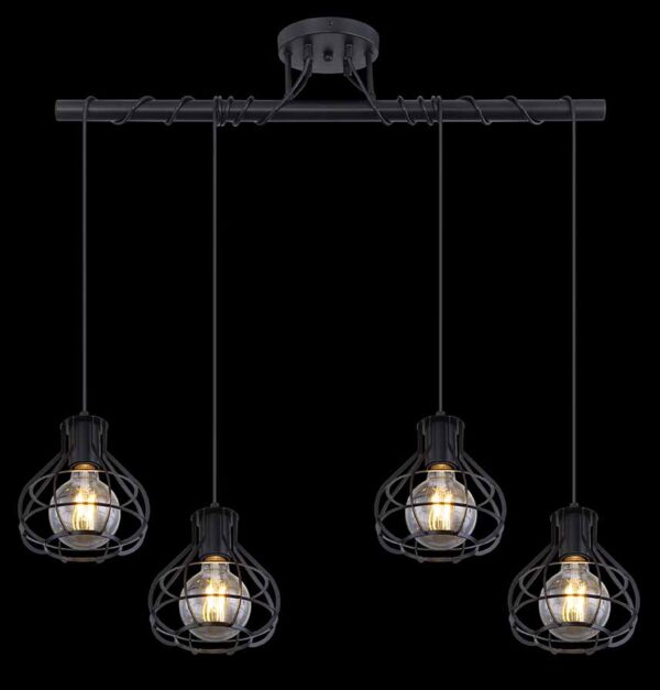 Globo Clastra plafonniere – E27 (grote fitting) – Zwart - Image 5