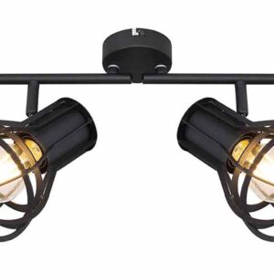 Globo Clastra spot – E27 (grote fitting) – Zwart