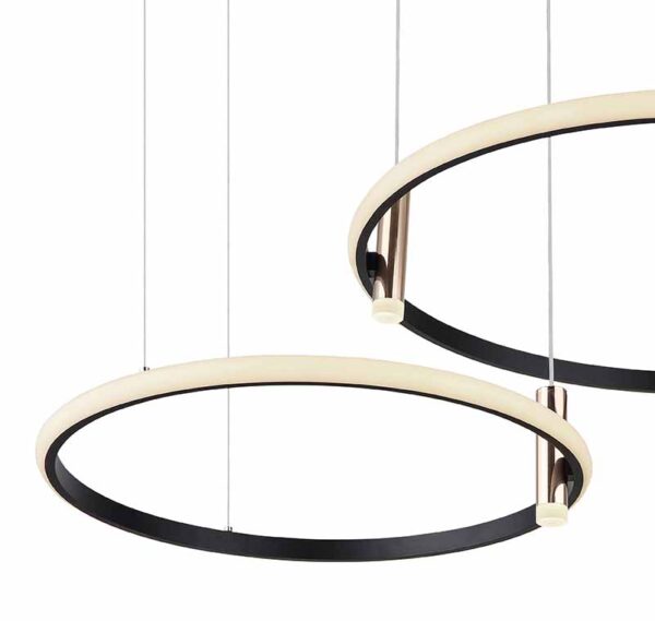 Globo Coco hanglamp – Ingebouwd (LED) – Zwart