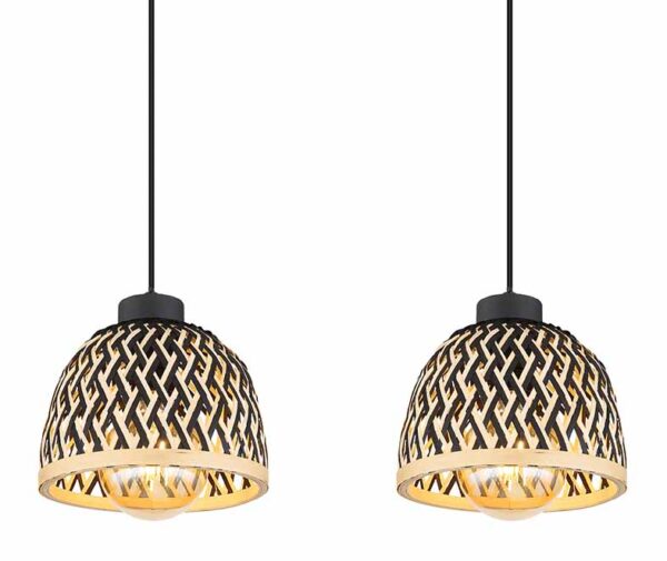 Globo Colly hanglamp – LED + E27 – Zwart - Image 3