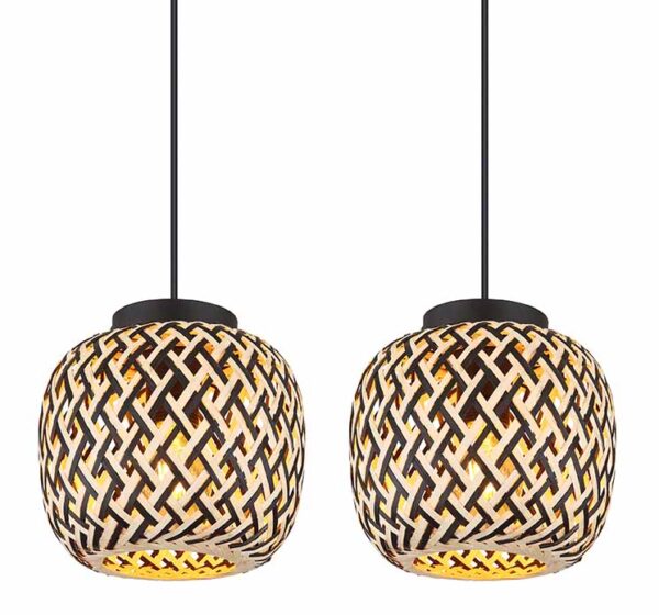 Globo Colly hanglamp – LED + E27 – Zwart - Image 3