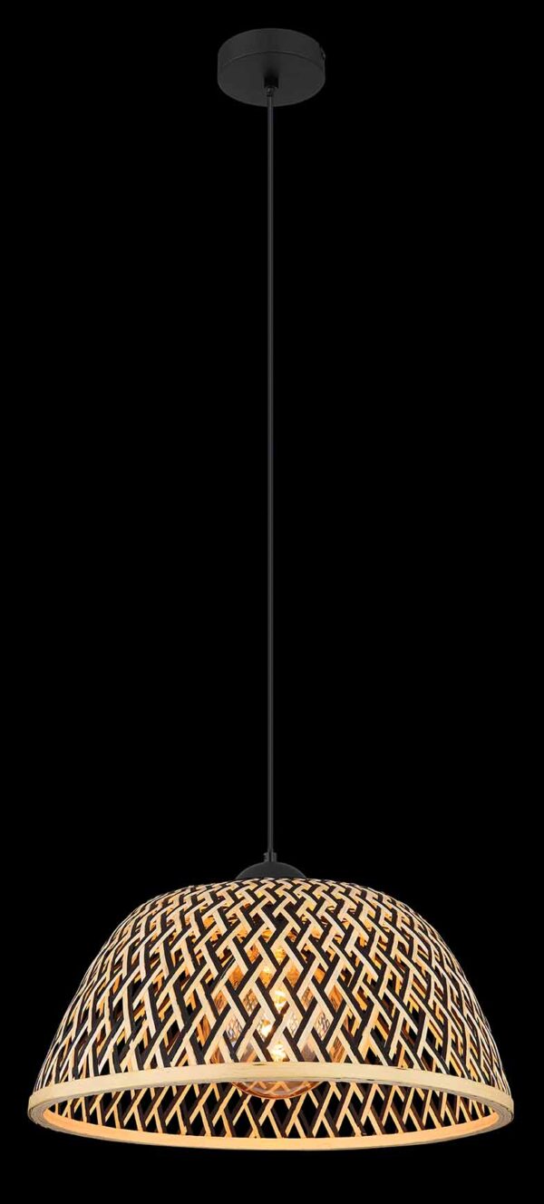 Globo Colly hanglamp – ø 40 cm – LED + E27 – Zwart - Image 3