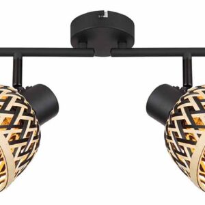 Globo Colly spot – LED + E27 – Zwart