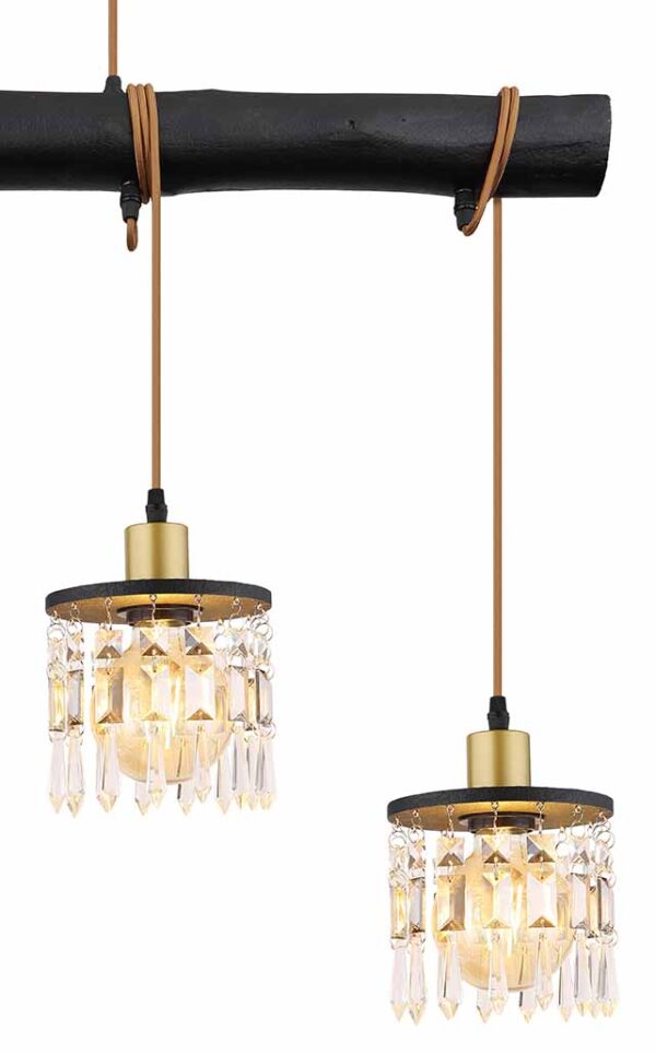 Globo Comma hanglamp – E27 (grote fitting) – Messing - Image 3