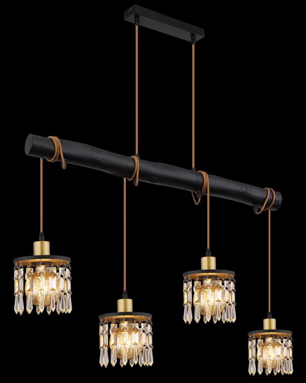 Globo Comma hanglamp – E27 (grote fitting) – Messing - Image 4