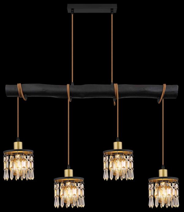 Globo Comma hanglamp – E27 (grote fitting) – Messing - Image 5
