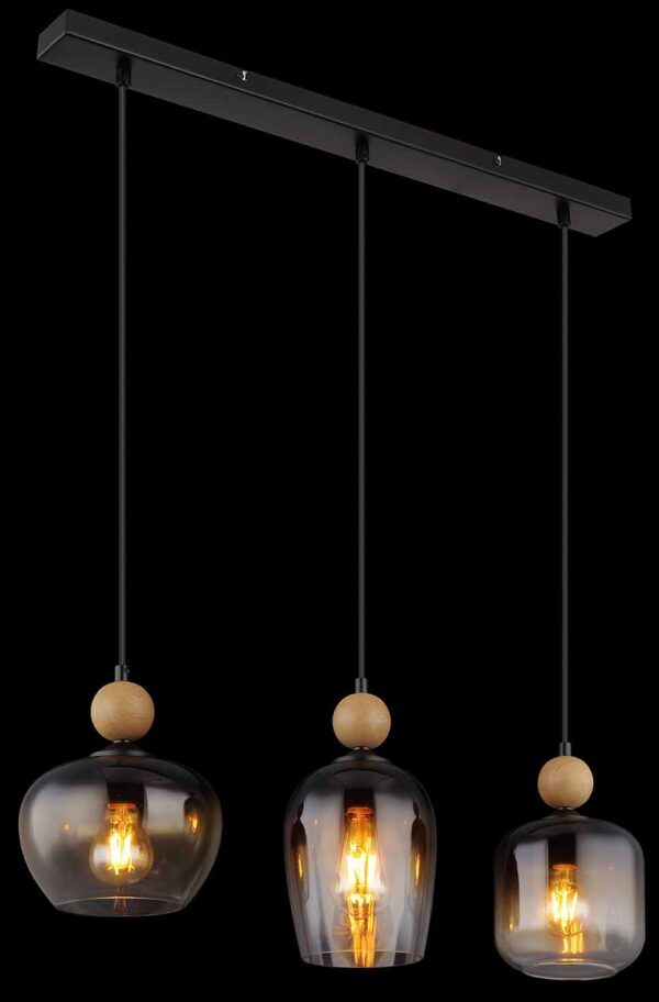 Globo Commy hanglamp – E27 (grote fitting) – Zwart - Image 4