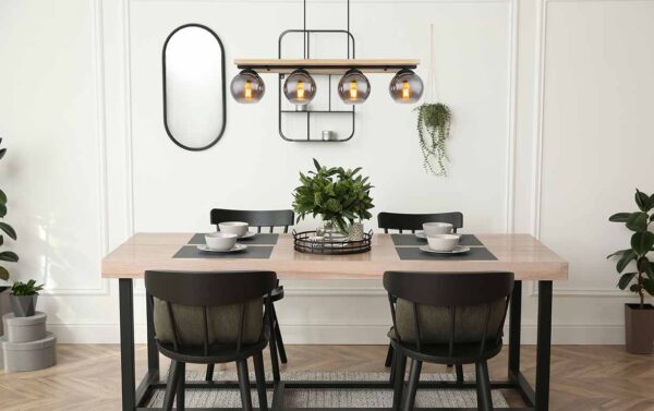 Globo Conni hanglamp – E27 (grote fitting) – Zwart - Image 4
