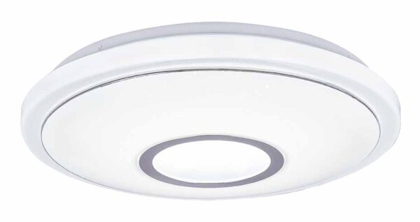 Globo Connor plafonniere – ø 40 cm – Ingebouwd (LED) – Wit - Image 4