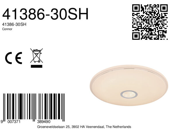 Globo Connor plafonniere – ø 68 cm – Ingebouwd (LED) – Wit - Image 5