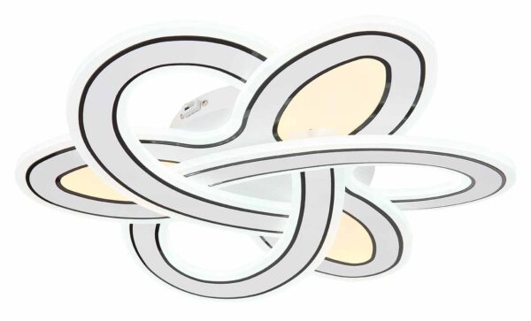Globo Correy plafonniere – ø 50 cm – Ingebouwd (LED) – Wit - Image 4