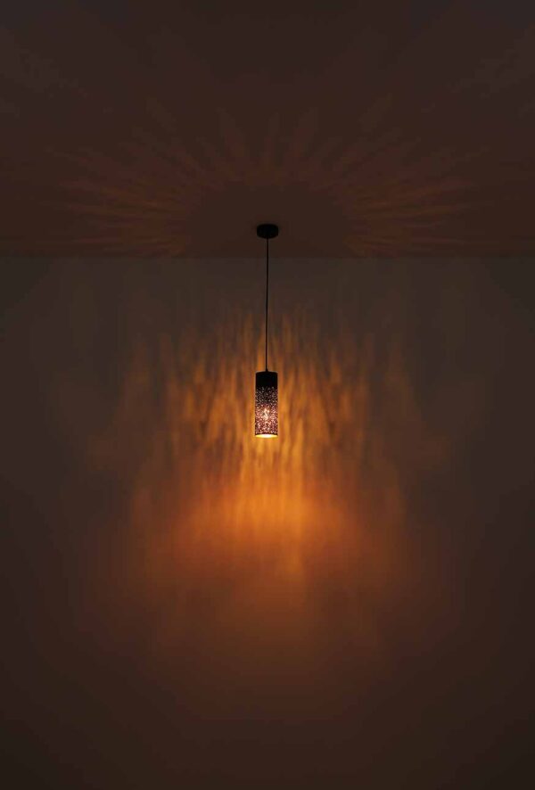Globo Crocky hanglamp – E27 (grote fitting) – Zwart - Image 4