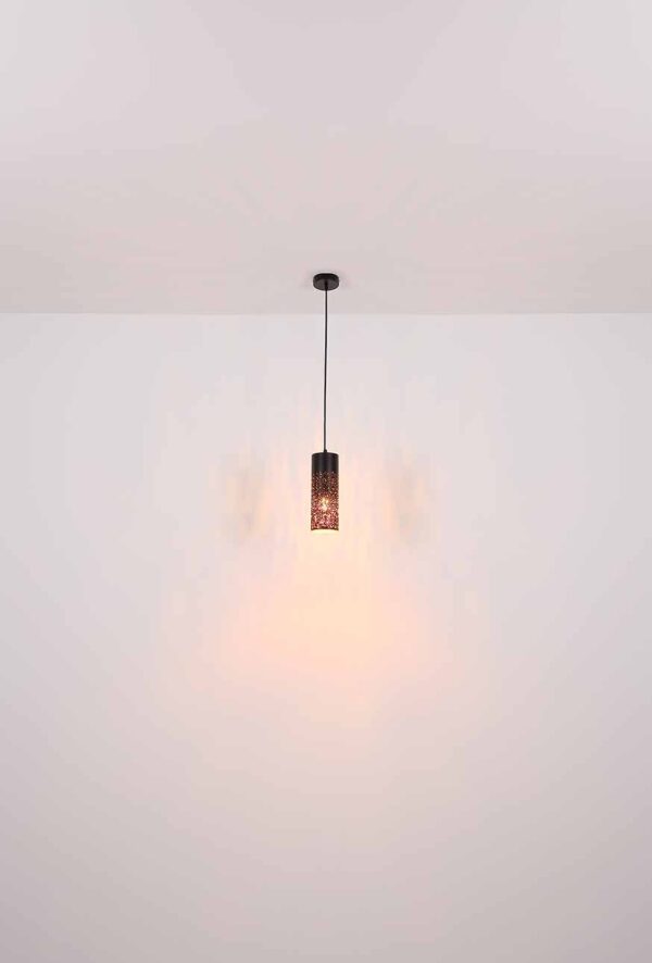 Globo Crocky hanglamp – ø 34 cm – E27 (grote fitting) – Zwart - Image 4
