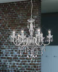 Globo Cuimbra i hanglamp – ø 67 cm – E14 (kleine fitting) – Chroom