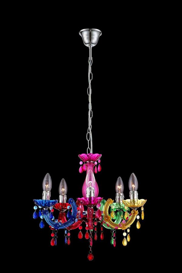 Globo Cuimbra ii hanglamp – ø 44 cm – E14 (kleine fitting) – Chroom - Image 4