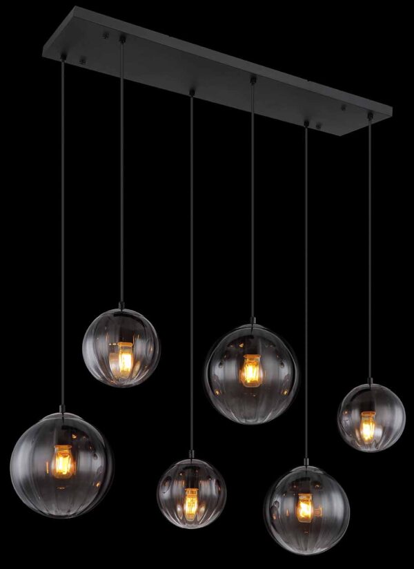 Globo Dallerta hanglamp – E27 (grote fitting) – Zwart - Image 4