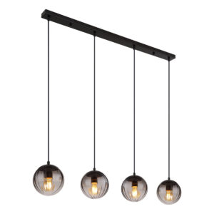 Globo Dallerta hanglamp – E27 (grote fitting) – Zwart