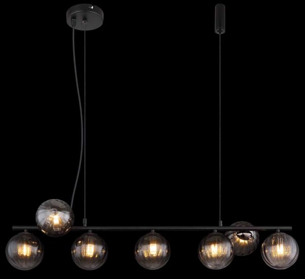Hanglamp zwart metaal modern Globo Dallerta - Image 5