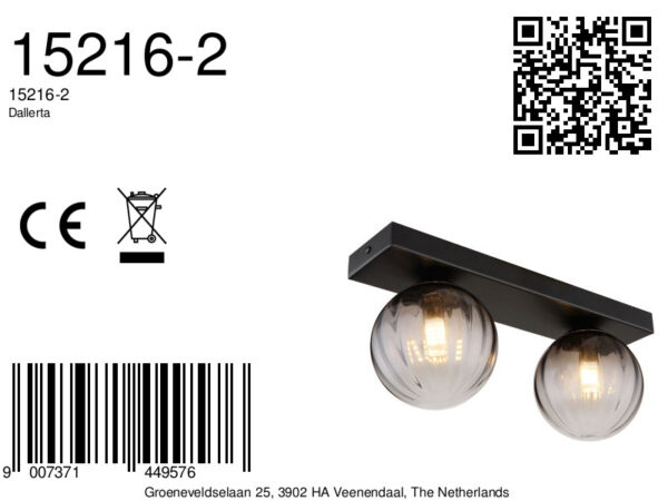 Globo Dallerta wandlamp – G9 – Zwart - Image 6