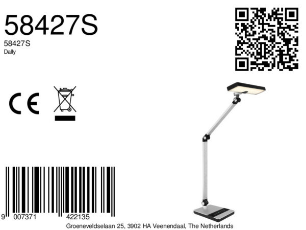 Globo Dally tafellamp – Ingebouwd (LED) – Zwart - Image 5