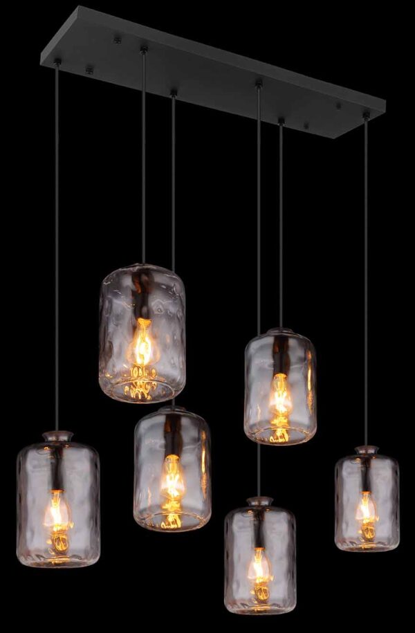 Globo Darina hanglamp – E27 (grote fitting) – Zwart - Image 4