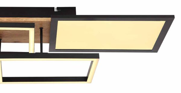 Globo Denis plafonniere – Ingebouwd (LED) – Zwart - Image 4
