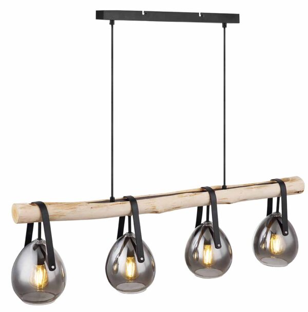 Globo Diethild hanglamp – E27 (grote fitting) – Zwart - Image 4