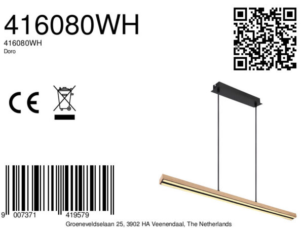 Globo Doro hanglamp – Ingebouwd (LED) – Zwart - Image 5