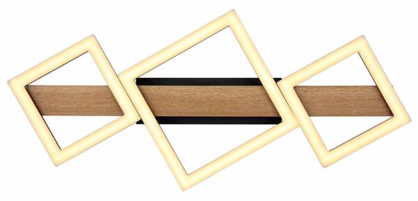 Globo Dustin plafonniere – Ingebouwd (LED) – Zwart - Image 3