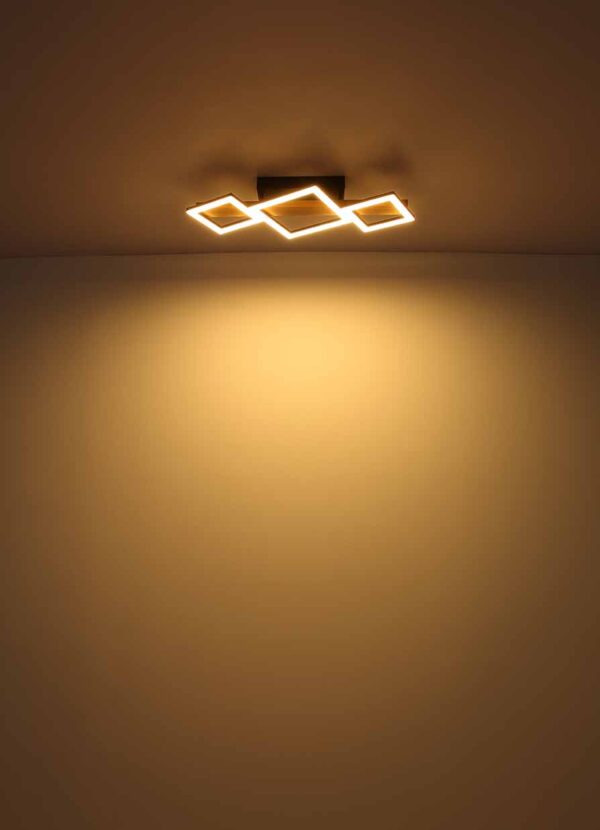 Globo Dustin plafonniere – Ingebouwd (LED) – Zwart - Image 4
