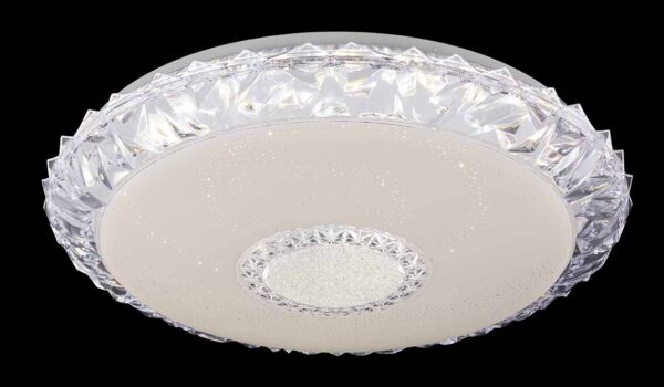 Globo Eddie plafonniere – ø 50 cm – Ingebouwd (LED) – Wit - Image 3