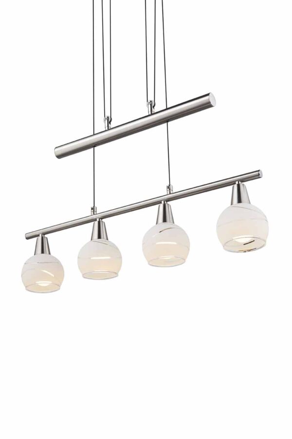 Globo Elliott hanglamp – LED + E14 – Nikkel - Image 4
