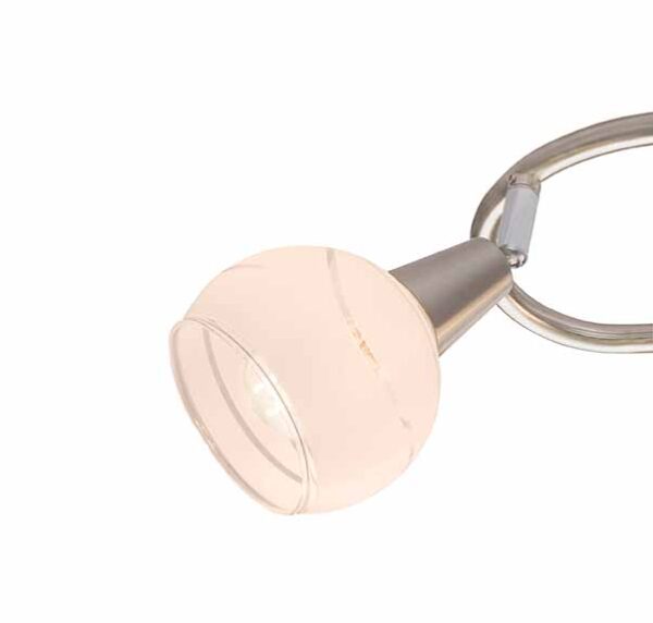 Globo Elliott spot – ø 25 cm – LED + E14 – Nikkel - Image 3