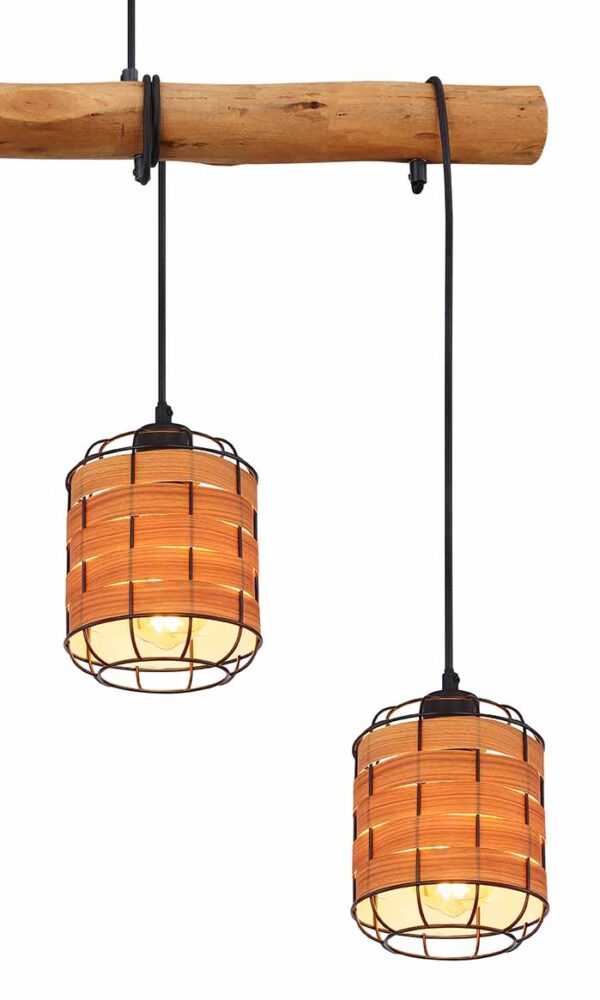 Globo Elmar hanglamp – E27 (grote fitting) – Zwart - Image 3