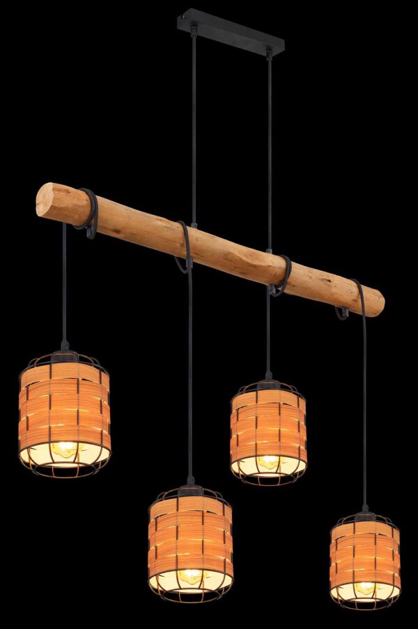Globo Elmar hanglamp – E27 (grote fitting) – Zwart - Image 4