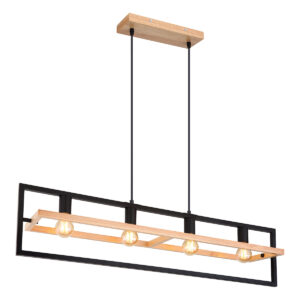 Globo Erica hanglamp – E27 (grote fitting) – Bruin