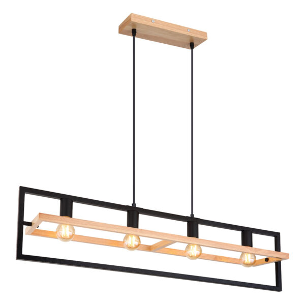 Globo Erica hanglamp – E27 (grote fitting) – Bruin