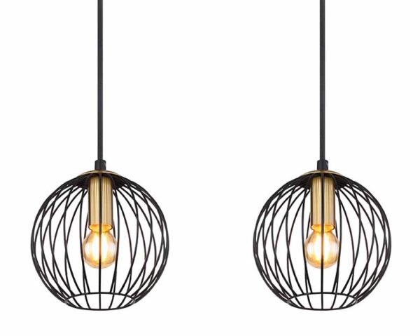 Globo Eusebius hanglamp – E14 (kleine fitting) – Zwart - Image 3