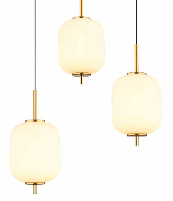 Metalen klassieke messing hanglamp Globo Ewald - Image 3