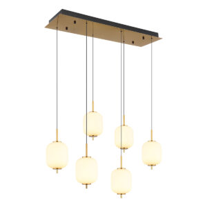 Globo Ewald hanglamp – Ingebouwd (LED) – Messing