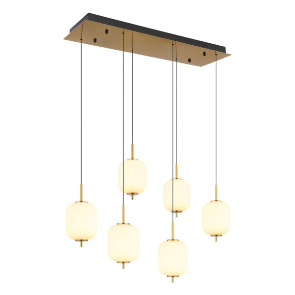 Globo Ewald hanglamp – Ingebouwd (LED) – Messing