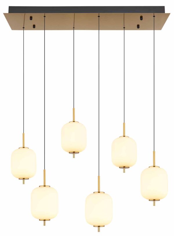 Globo Ewald hanglamp – Ingebouwd (LED) – Messing