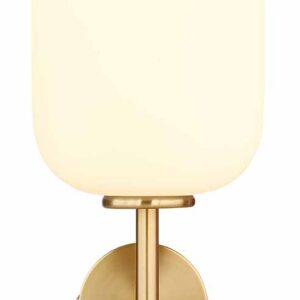 Globo Ewald wandlamp – Ingebouwd (LED) – Messing