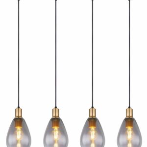 Globo Fanni hanglamp – E27 (grote fitting) – Zwart