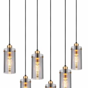 Globo Fanni hanglamp – E27 (grote fitting) – Zwart