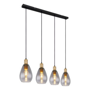 Globo Fanni hanglamp – E27 (grote fitting) – Zwart