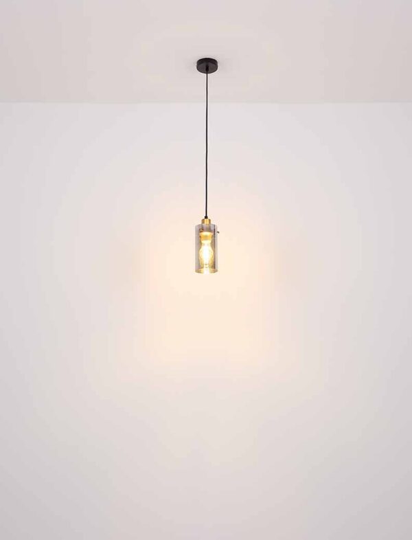 Globo Fanni plafonniere – ø 30 cm – E27 (grote fitting) – Zwart - Image 3